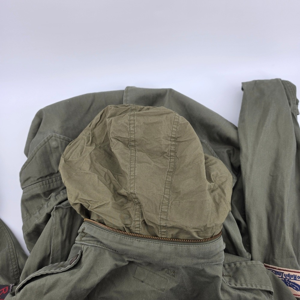 Polo Ralph Lauren Mens M-65 Military Field Jacket Olive Green USRL Patch Size M - Picture 10 of 13